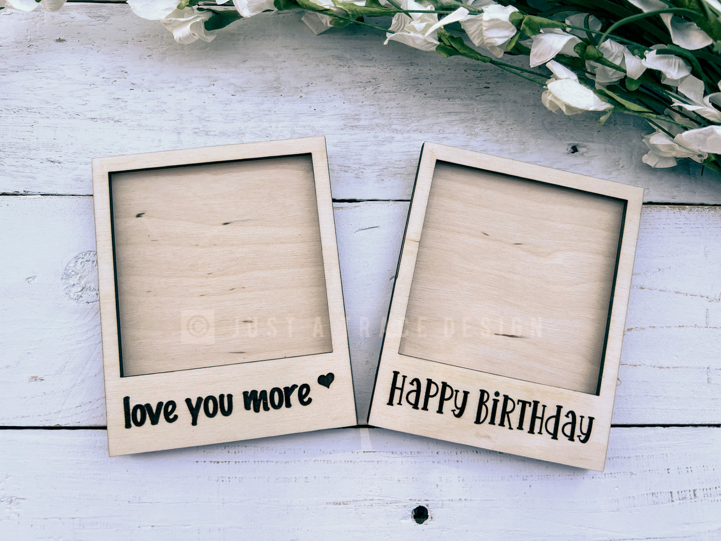 Personalized Wood Picture Frame With Back, Refrigerator Magnet, Wedding Favor, Graduation Photos, Vacation Photo Frame, Bridesmaid Photos