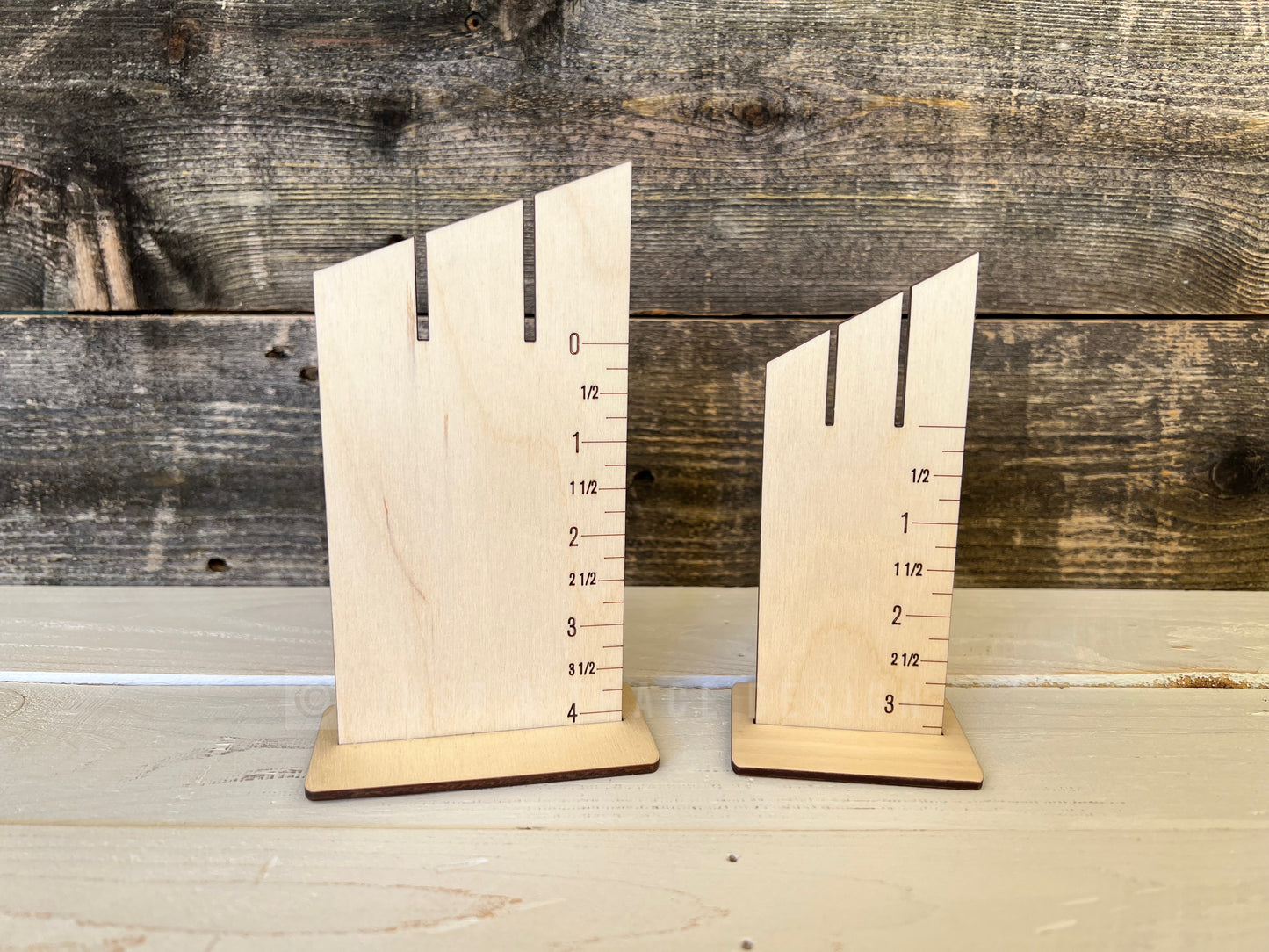 Earring Display Stand, Earring Holder, Ruler Measurement Tool, Dangle Earrings Stand Wood Display, Craft Show Display, Vendor Showcase