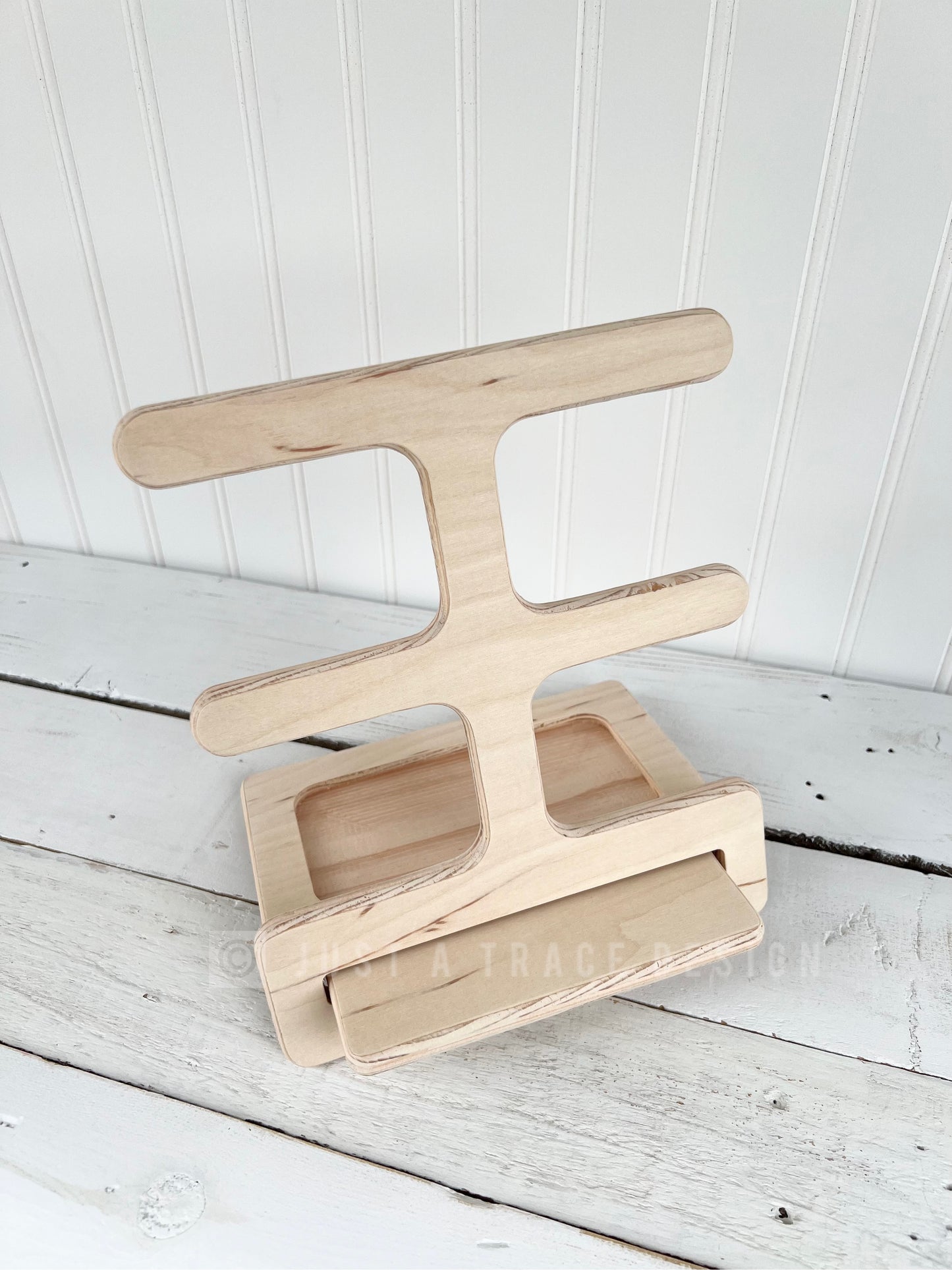 Collapsible Wooden Bracelet or Hair Scrunchie Display Stand , 2 Tier Display Stand, Vendor Display, Craft Show Display, Friendship Bracelet