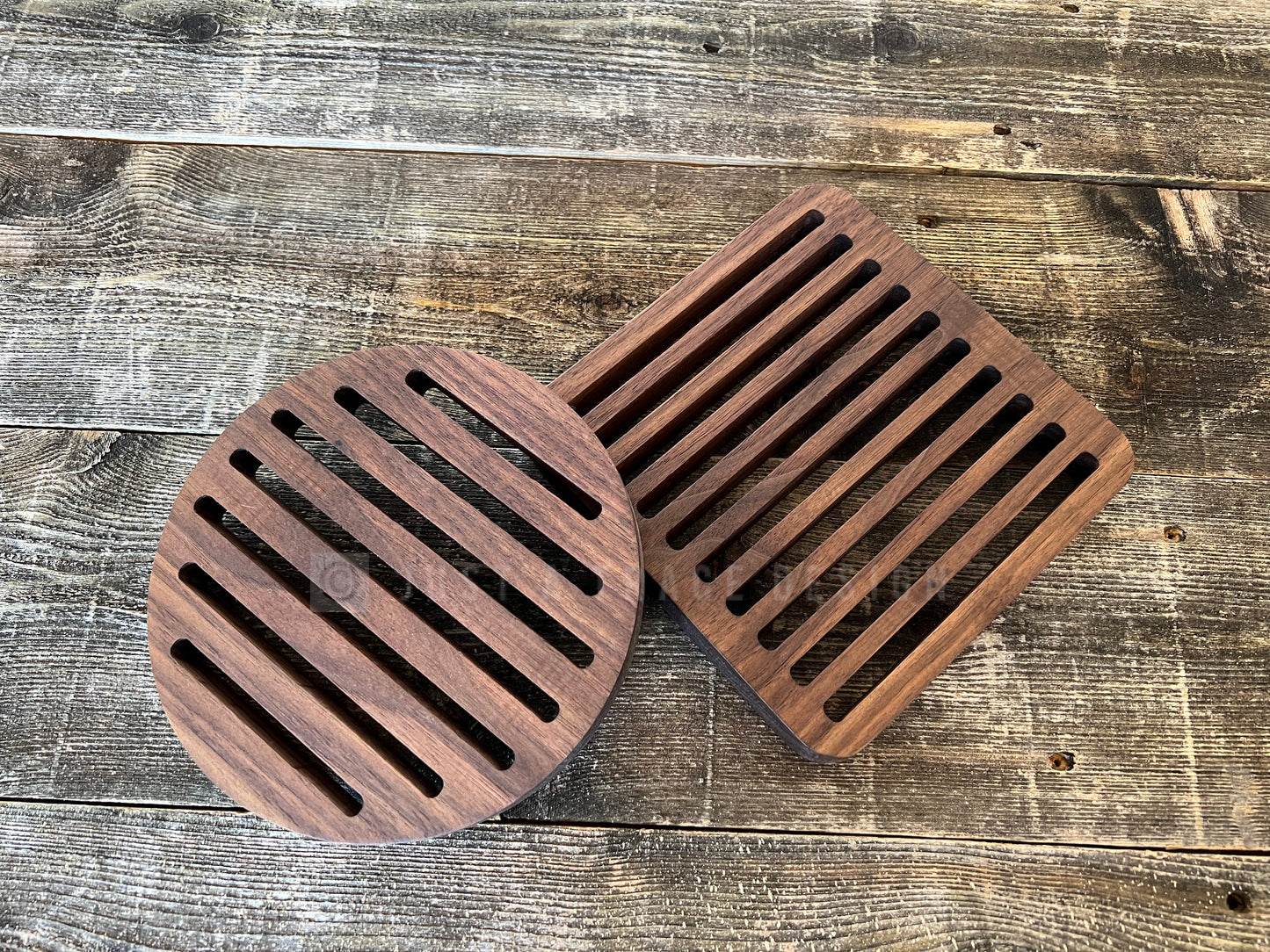 Wooden Trivet, Pot Holder, Hot Plate, Heat Resistant, Wood Trivet, Kitchen Decor, Wood Cookware, Walnut Hardwood, Cherry Hardwood