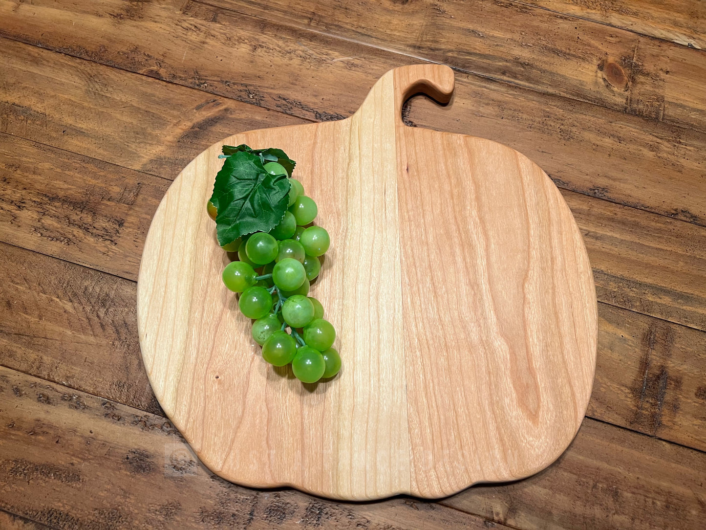 13" Cherry Pumpkin Board, Charcuterie Board, Wood Platter, Serving Tray, Fall Board, Thanksgiving Board,