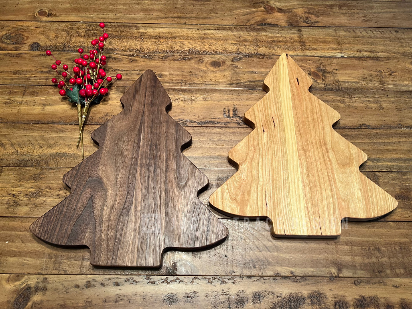 14" Christmas Tree Wood Cutting Board, Christmas Cheese Board, Charcuterie Board, Wood Platter, Wood Serving Board, Housewarming Gift