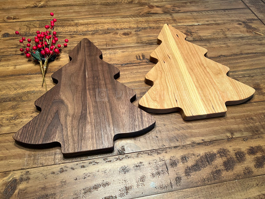 14" Christmas Tree Wood Cutting Board, Christmas Cheese Board, Charcuterie Board, Wood Platter, Wood Serving Board, Housewarming Gift