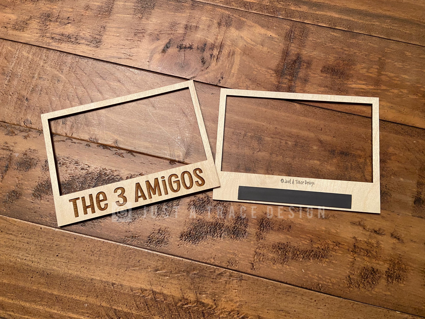 Large Magnetic Picture Frame, 6" x 4 3/8", Laser Cut and Engraved, Refrigerator Magnet, Picture Frame, Magnetic Frames, Fridge Magnet