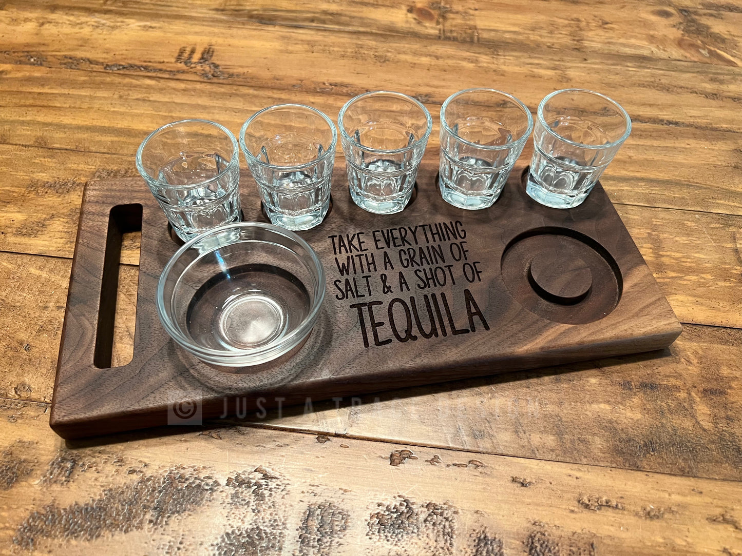 Tequila Flight Board, Tequila Shot Board, Serving Tray, Tequila Gift, Shot Board, Bar Board, Party Tray