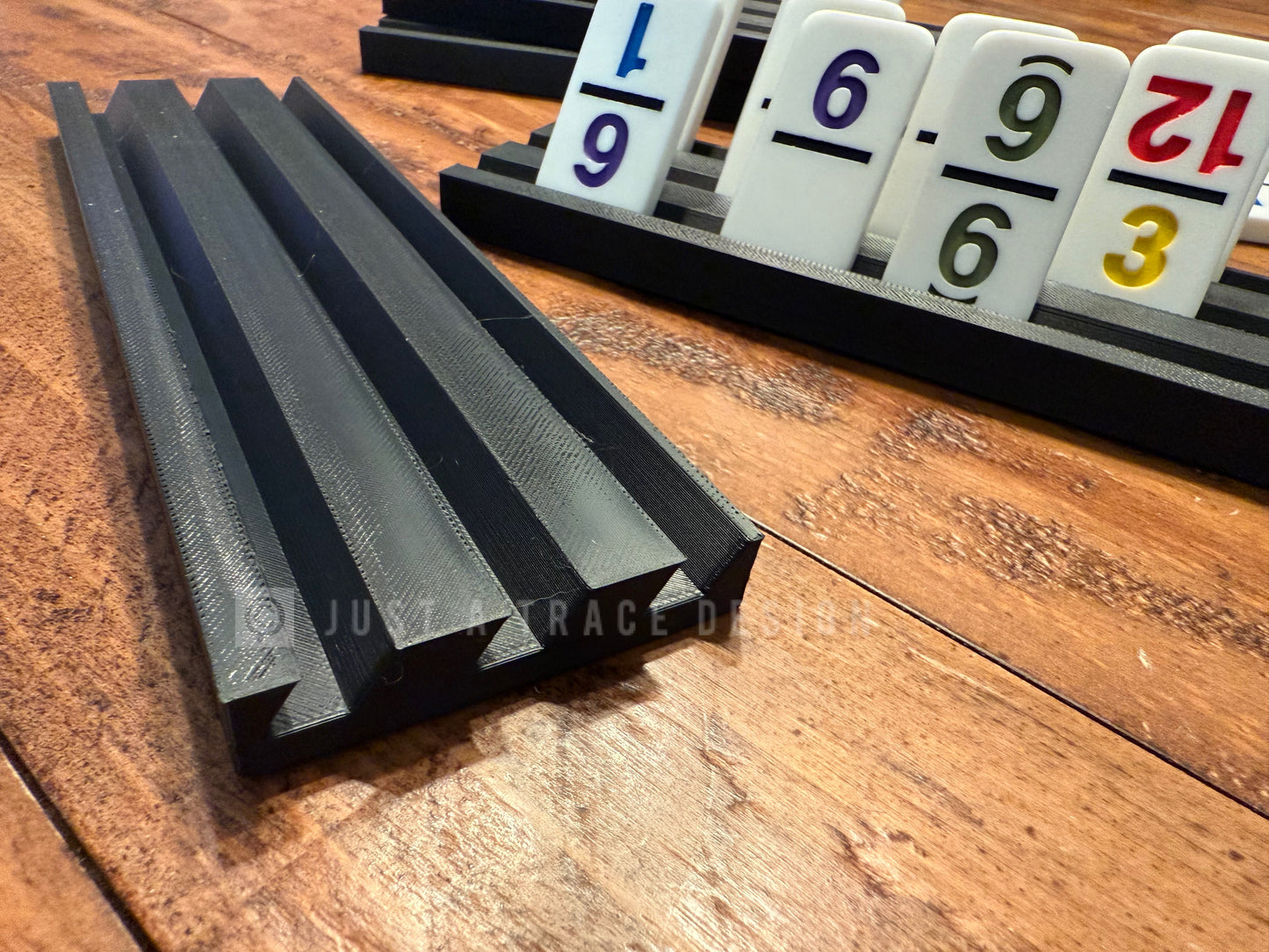 Individual Domino Holders, Plastic Domino Holder, Limited Dexterity Domino Holder, Family Game Night, Row Display, Mexican Train Game