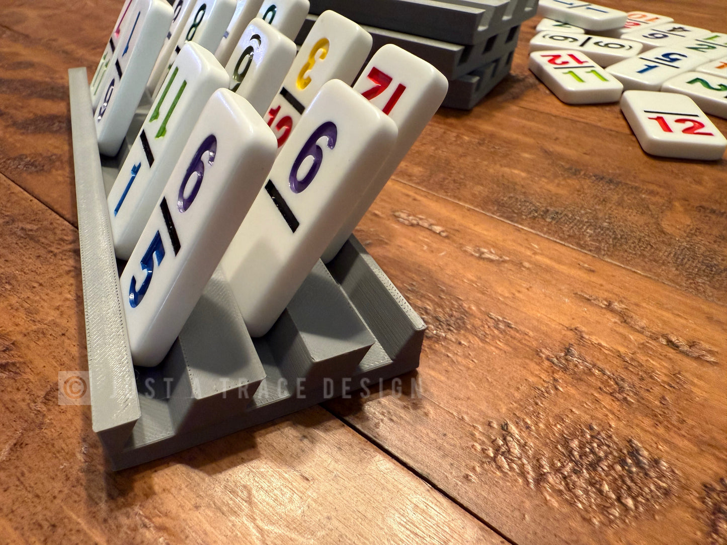 Individual Domino Holders, Plastic Domino Holder, Limited Dexterity Domino Holder, Family Game Night, Row Display, Mexican Train Game