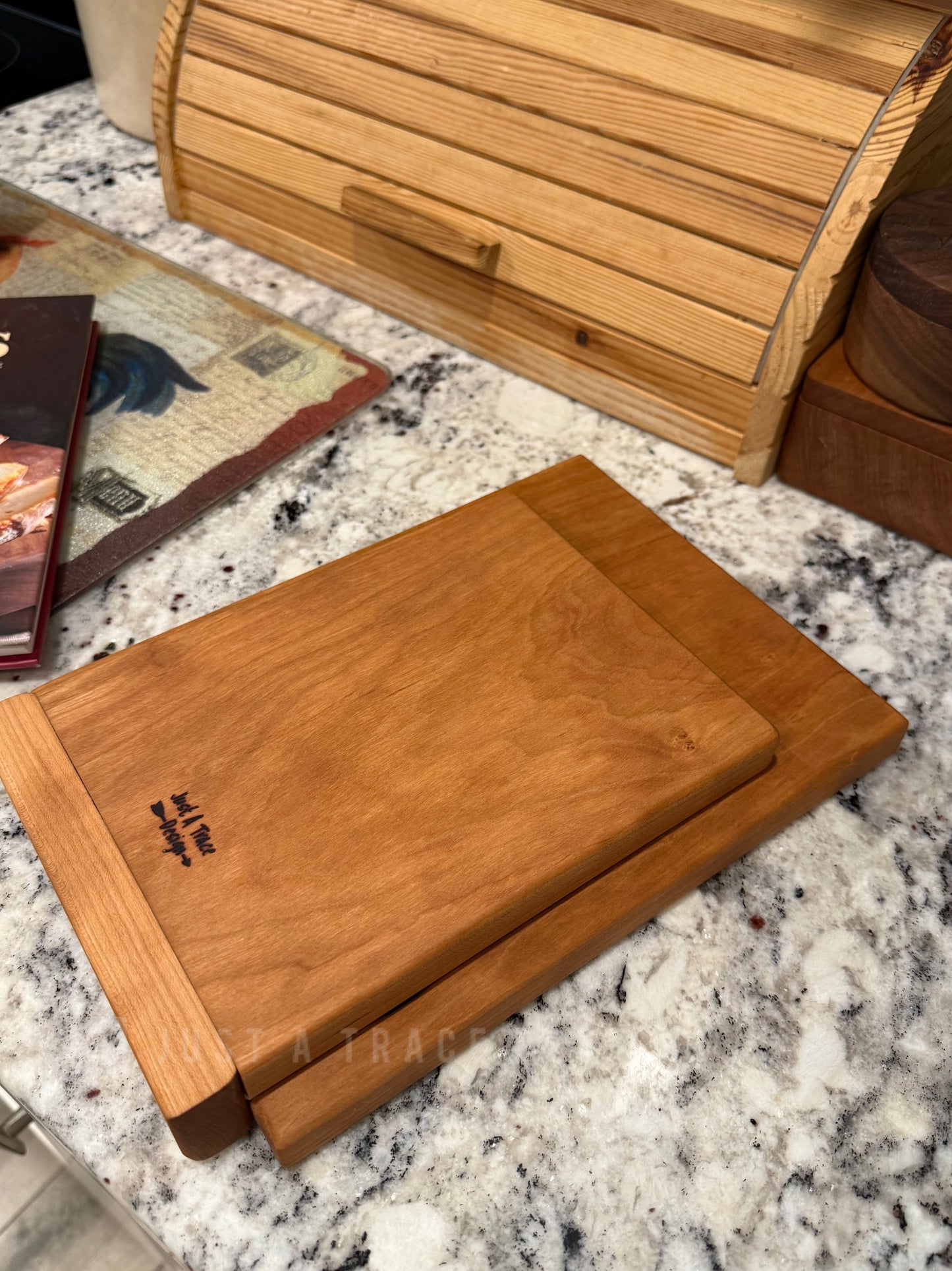Rustic Wooden Cookbook Holder with Adjustable Stand, Kitchen Book & Tablet Stand, Housewarming Gift, Wedding Gift, Space Saving Design