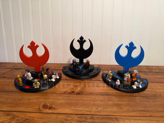 11 Mini Figure Display Stand for Lego®, Rebel Display Stand, Your Choice of Color, Mini Figure Display Stand, Custom Collectible Holder