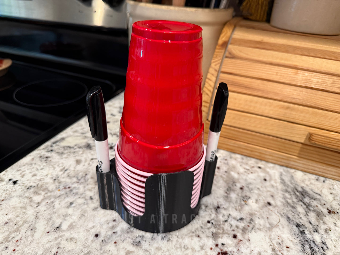18 oz. Red Solo Cup Holder with Markers