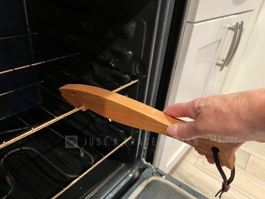Wooden Oven Rack Puller, Push and Pull Stick for Baking, Hot Oven Rack Helper, Chef Gift, Baker Gift,  Handmade Gift, Stocking Stuffer