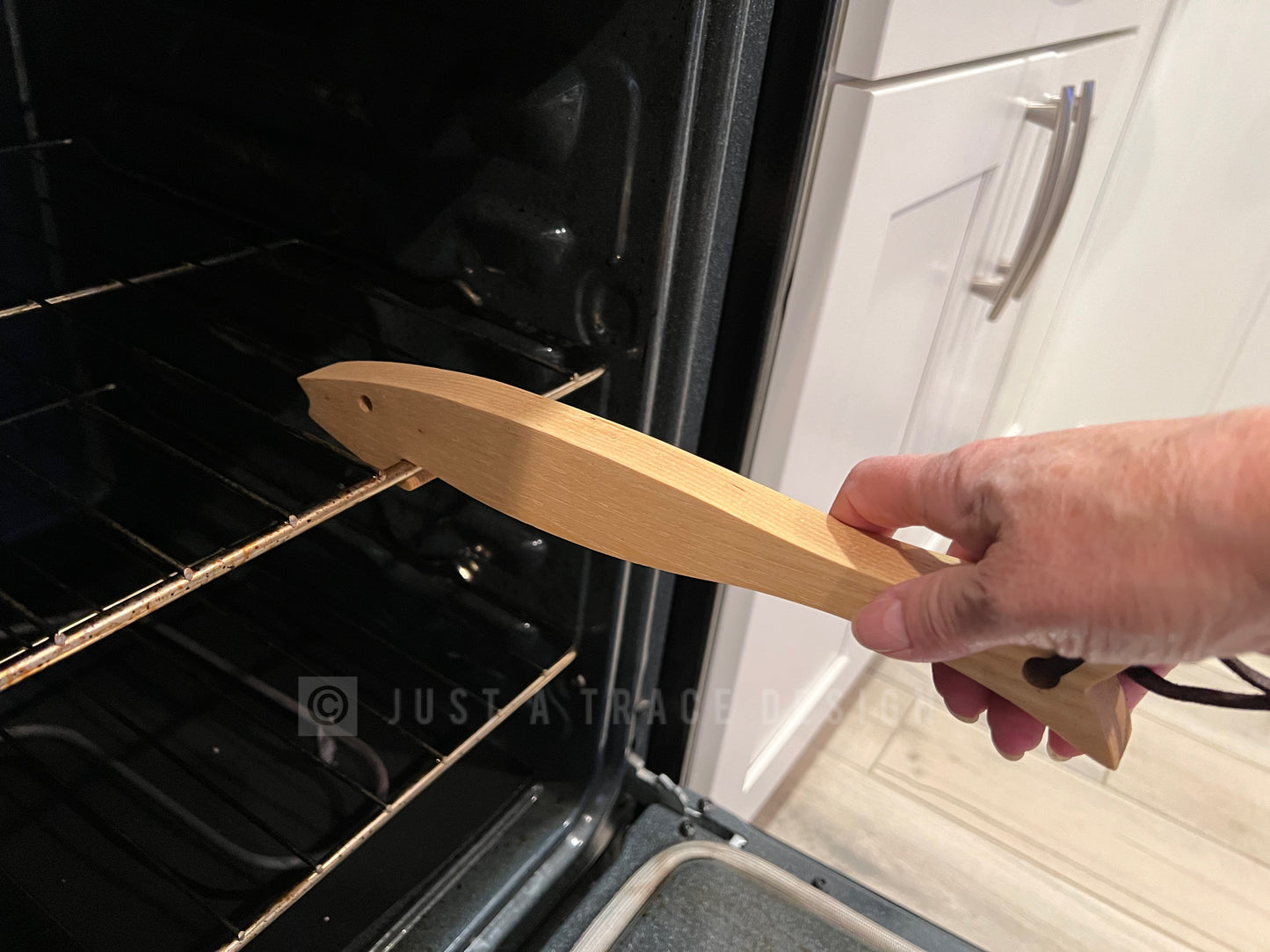 Wooden Oven Rack Puller, Push and Pull Stick for Baking, Hot Oven Rack Helper, Chef Gift, Baker Gift, Handmade Gift, Stocking Stuffer