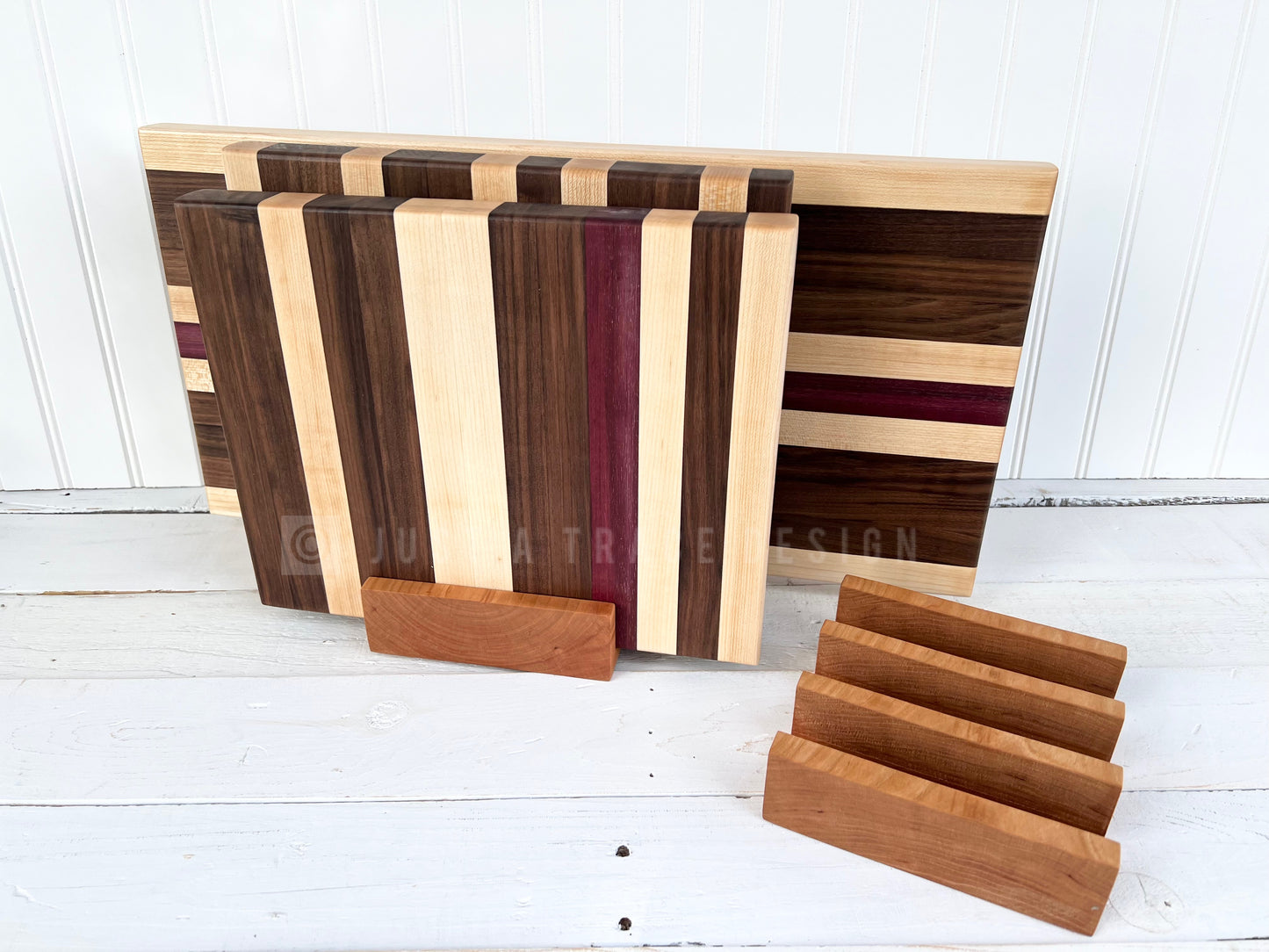 3 Slot Cutting Board Stand, Cutting Board Display Stand, Butcher Block Display, Cutting Board Holder, Housewarming Gift, Wedding Gift