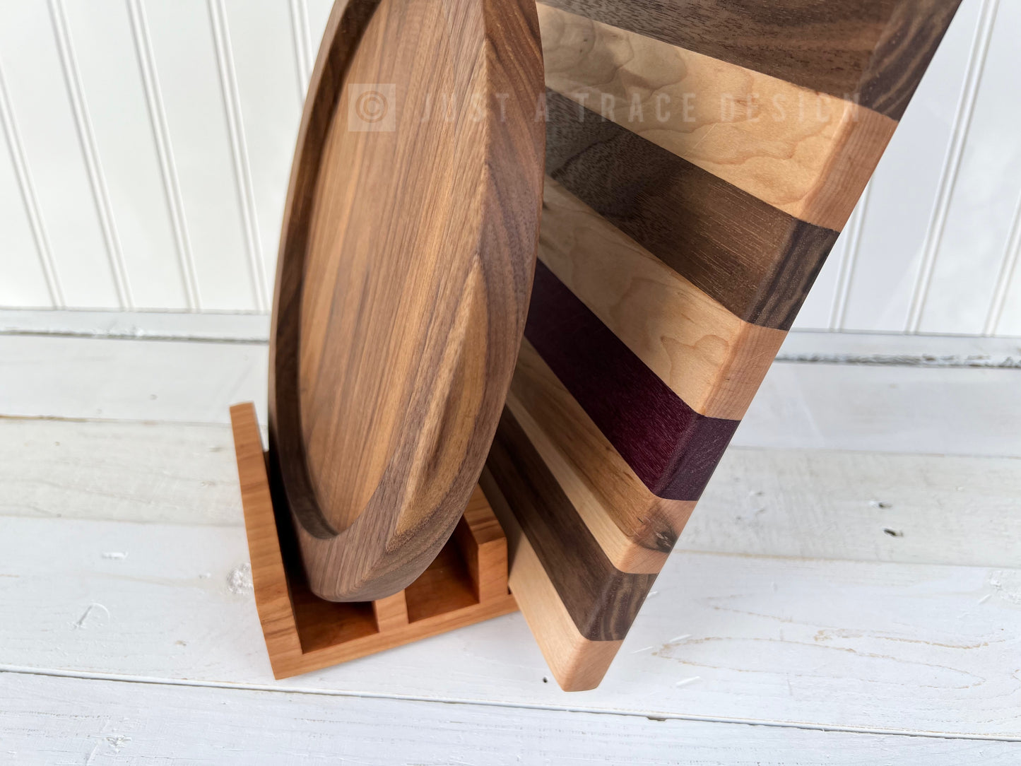 3 Slot Cutting Board Stand, Cutting Board Display Stand, Butcher Block Display, Cutting Board Holder, Housewarming Gift, Wedding Gift