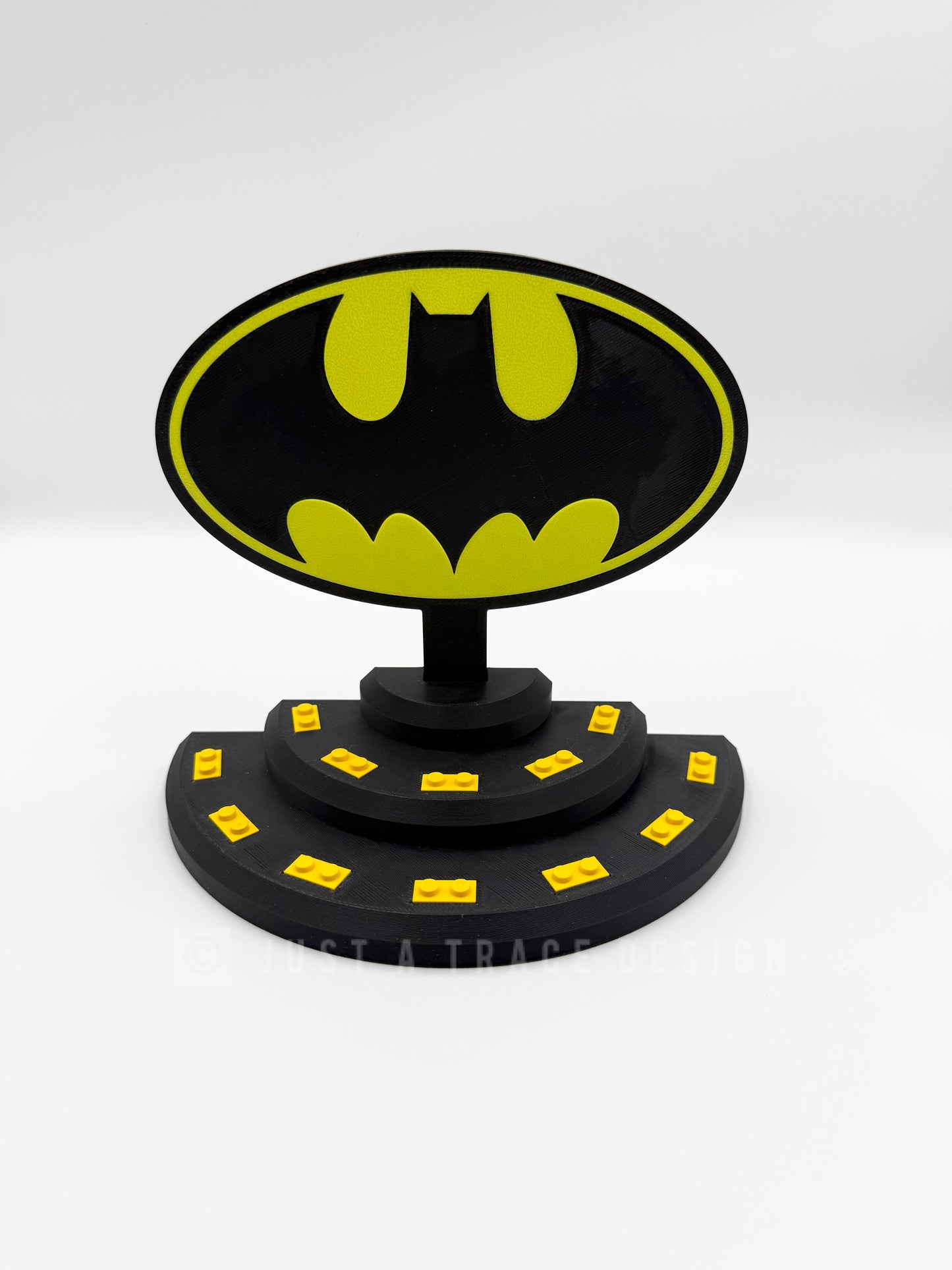 Batman Mini Figure Display Stand, Brick 3D Printed, Holds 11 Figures