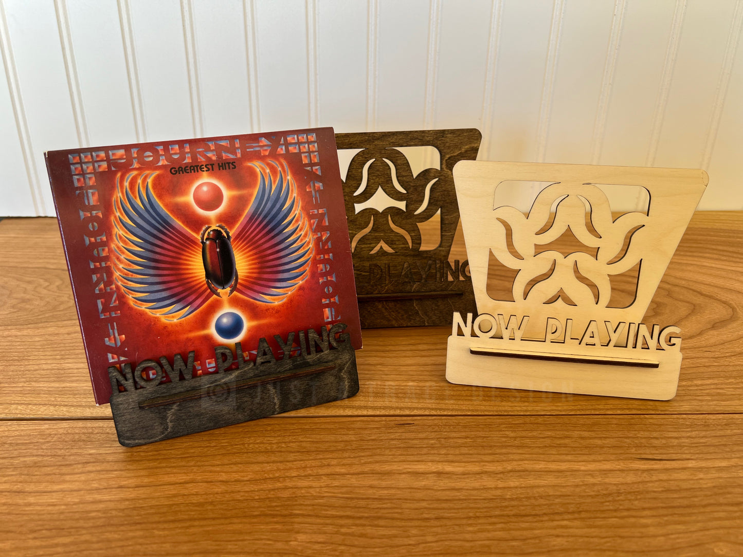Now Playing CD Stand CD Display, Compact Disk Display, Album Music Compact Disk Holder, Free Standing CD Display, Wooden Home Decor