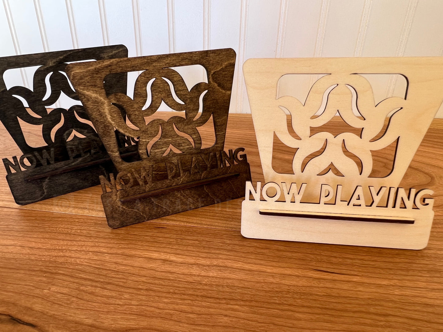 Now Playing CD Stand CD Display, Compact Disk Display, Album Music Compact Disk Holder, Free Standing CD Display, Wooden Home Decor