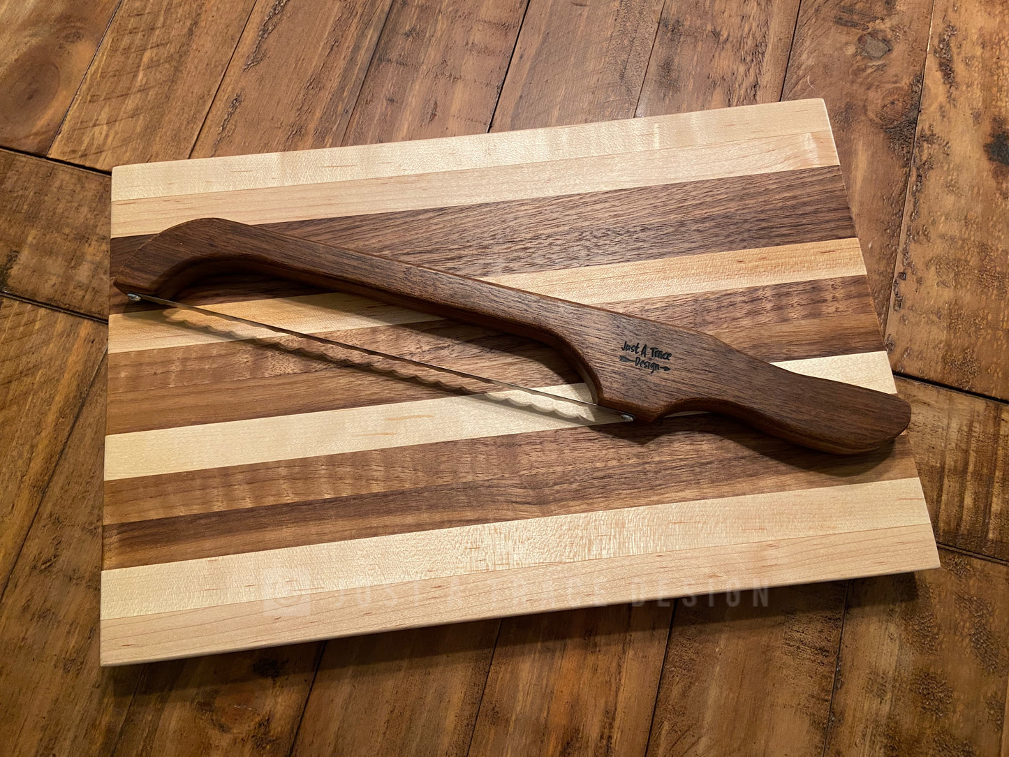 Walnut Bow Bread Knife