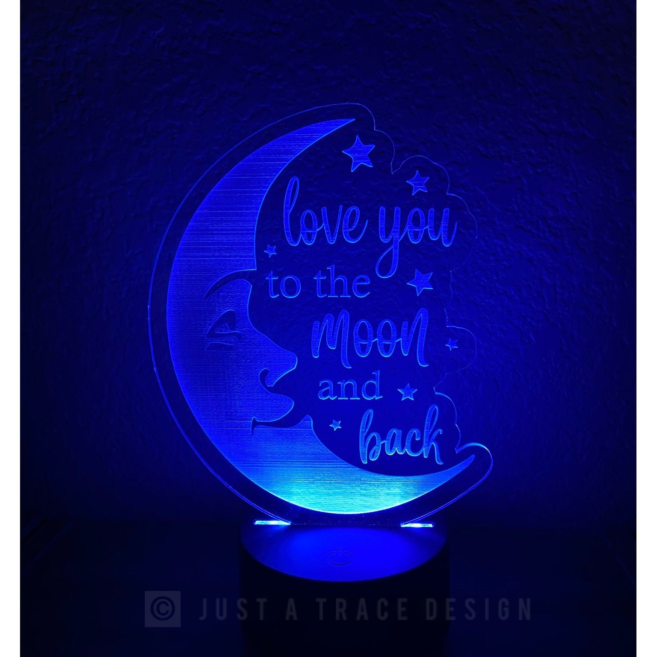 Love You To The Moon And Back Night Light, Acrylic Night Light, Kids Night Light, Love Nightlight, Moon Nightlight