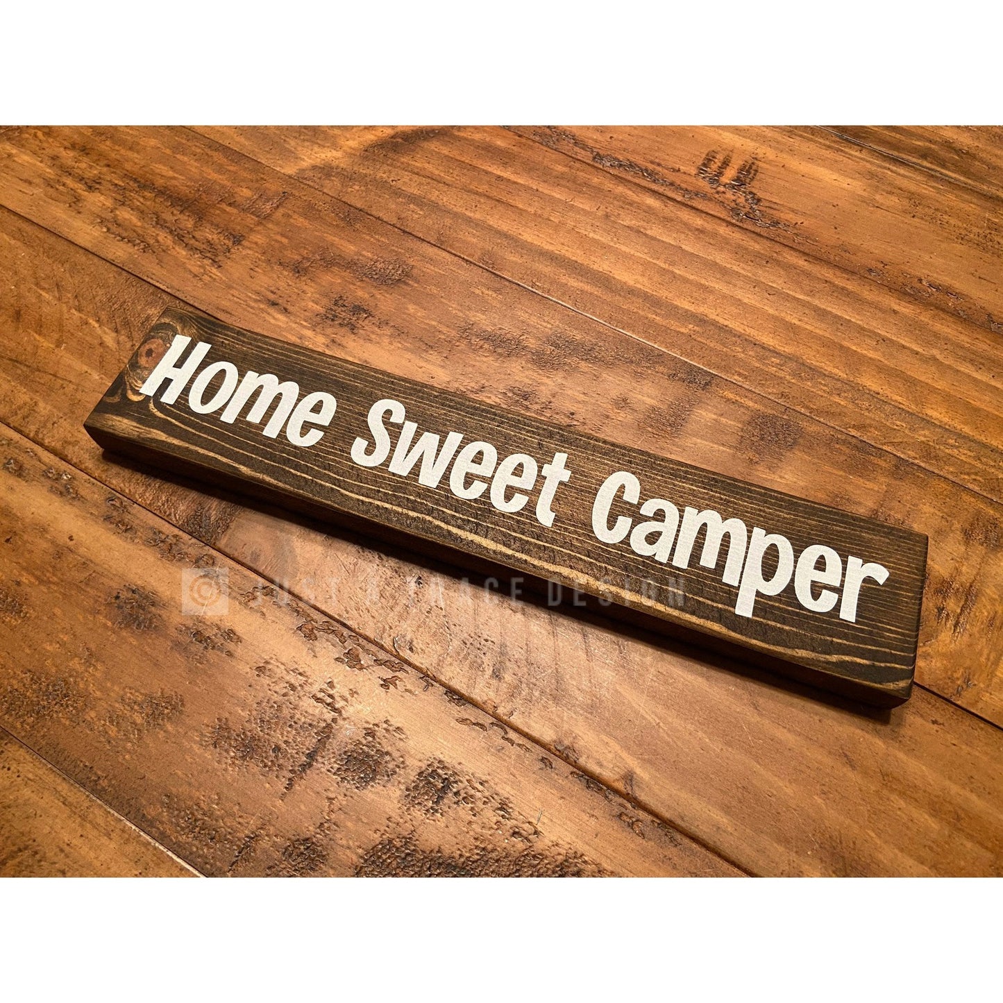 Home Sweet Camper Sign - Wooden Sign - RV - Camper - Camping - Outdoors - 12" x 2.25”