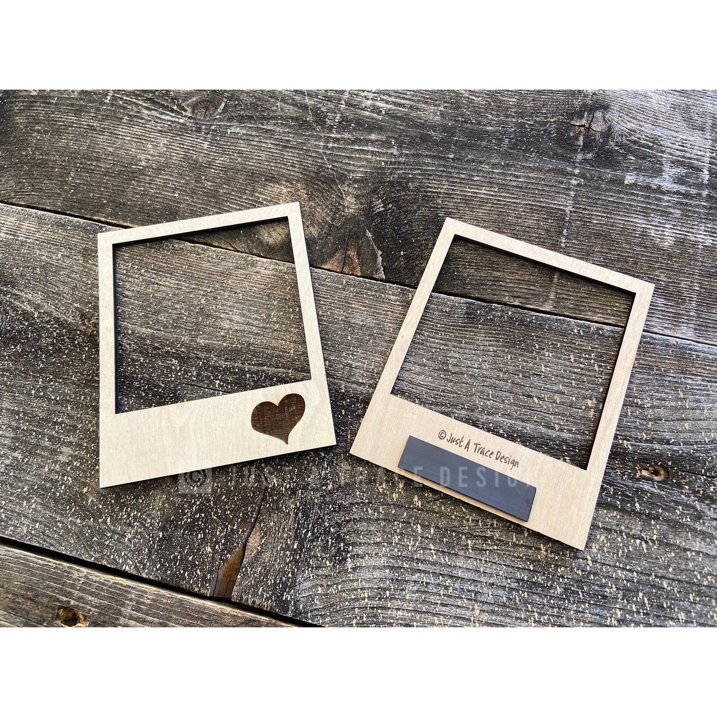 Magnetic Picture Frame, Refrigerator Magnet, Picture Frame, Wood Frame, Wedding Favor, Your Choice Of Phrase