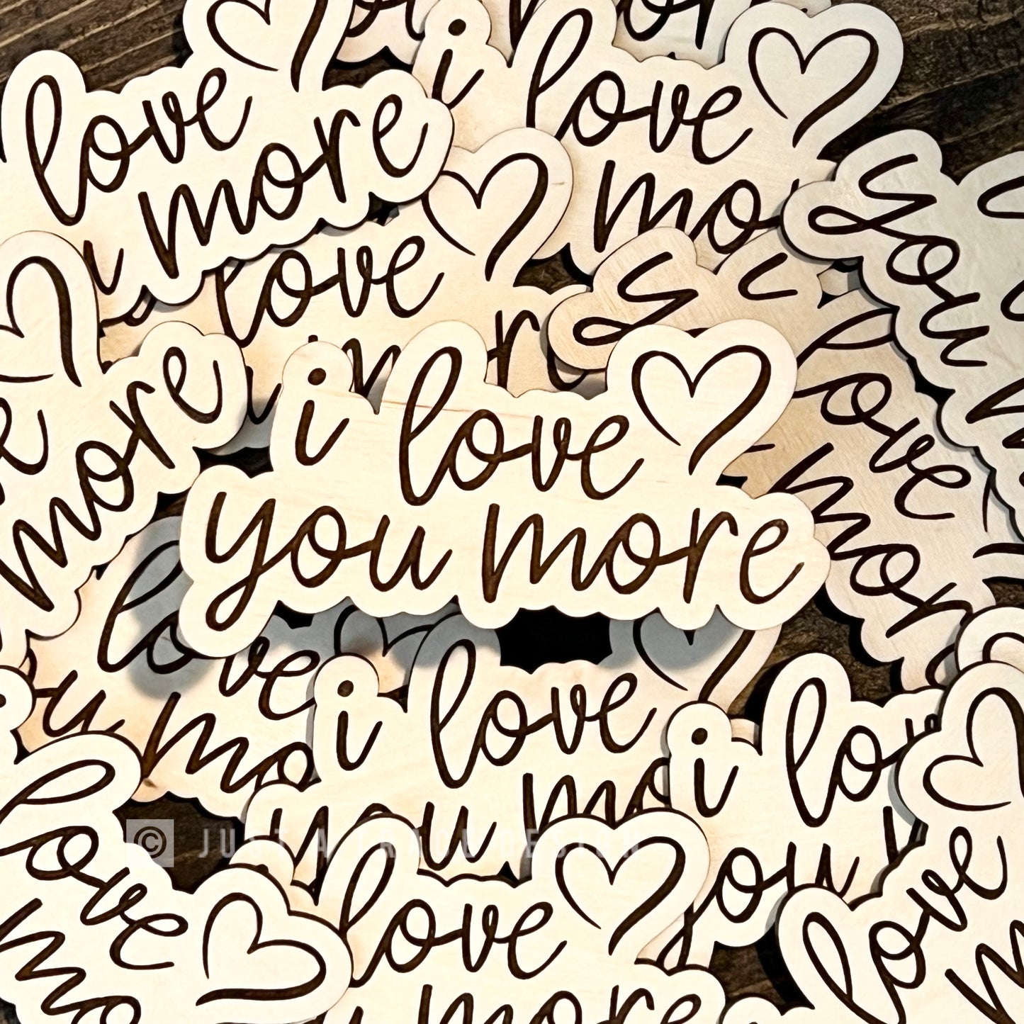 I Love You More Wood Magnet, Inspirational Fridge Magnet, Magnet Board, Eco Friendly Gift, Office Decor, Valentine's Day Magnet