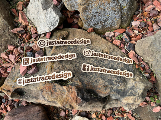 Custom Business Name or Social Media Photo Prop, Watermark Tag, Name Tag, Acrylic Tag, Wood, Social Media Post, Photography, 3D Logo Tag