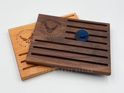 Challenge Coin Display, Military Service, Coin Recognition, Police Fire Department, First Responder