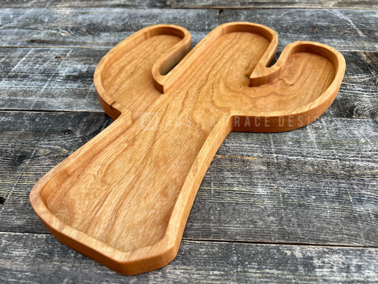Cactus Shaped Ash Charcuterie Tray, Grazing Board, Charcuterie Board, Coffee Table, Wood Platter, Serving Tray, Wooden Dish, Southwest Design Tray