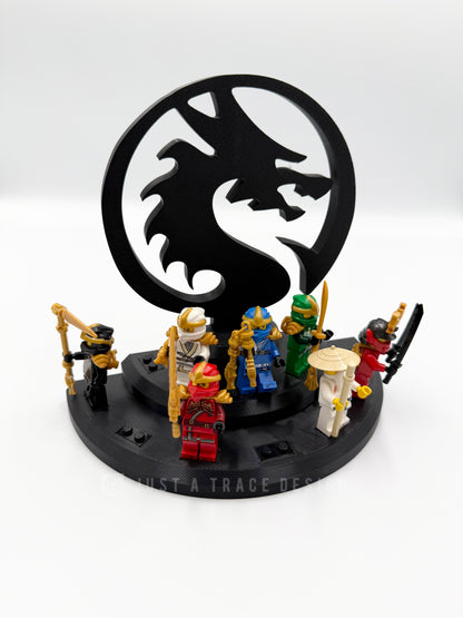 Ninjago Mini Figure Display Stand, 3D Printed PLA, Holds 11 Mini Figures