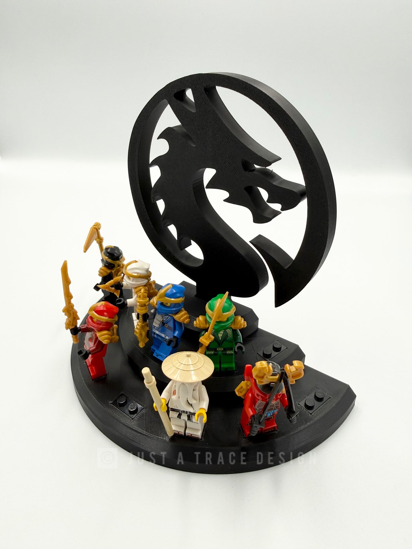 Ninjago Mini Figure Display Stand, 3D Printed PLA, Holds 11 Mini Figures