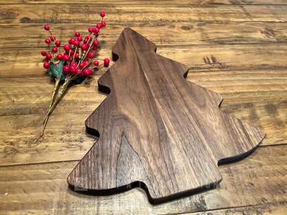 14" Christmas Tree Wood Cutting Board, Christmas Cheese Board, Charcuterie Board, Wood Platter, Wood Serving Board, Housewarming Gift
