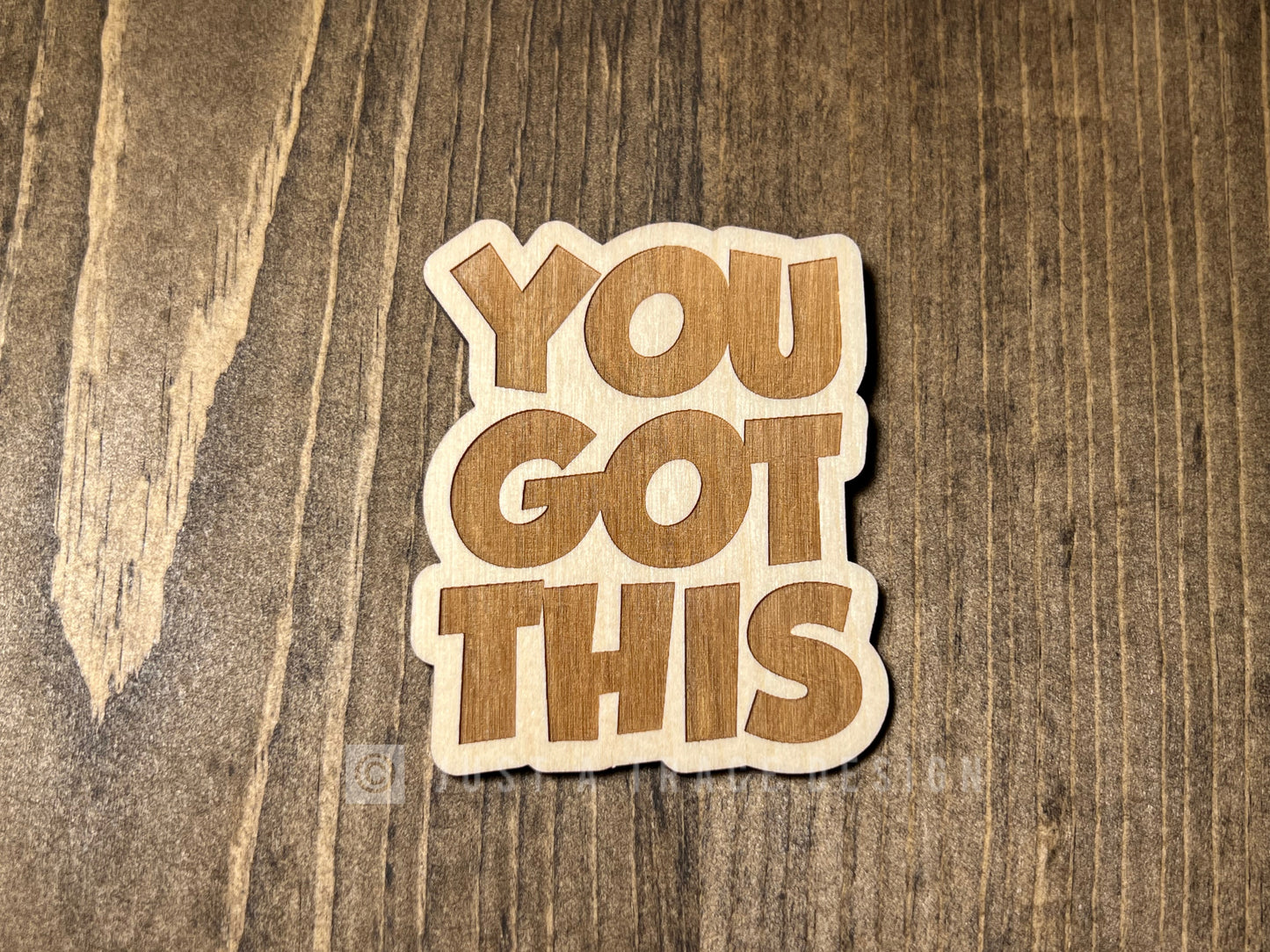 You Got This Bold Wood Magnet, Inspirational Fridge Magnet, Refrigerator Magnet, Magnet Board, Eco Friendly Gift, Office, Stocking Stuffer