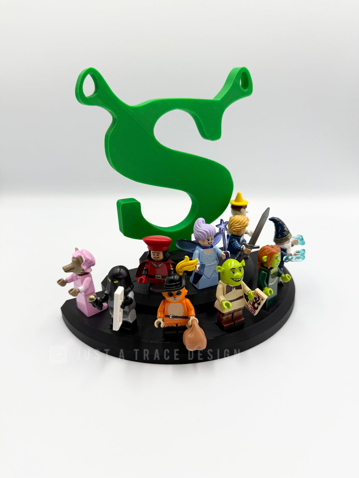 Shrek Ogre Mini Figure Display Stand, Collector Display, Figure Stand, 3D Printed, Holds 12 Mini Figures