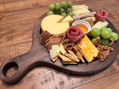 Grazing Board with Handle, Charcuterie Board, Vegetable Tray, Dessert Tray, Wood Platter, Board with Handle, Kitchen Décor, Wedding Gift, Handmade Gift