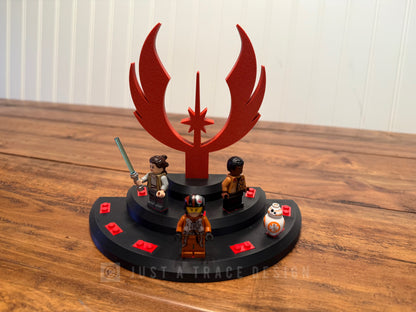 11 Mini Figure Display Stand for Lego®, Rebel Display Stand, Your Choice of Color, Mini Figure Display Stand, Custom Collectible Holder