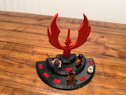 11 Mini Figure Display Stand for Lego®, Rebel Display Stand, Your Choice of Color, Mini Figure Display Stand, Custom Collectible Holder