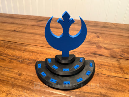 11 Mini Figure Display Stand for Lego®, Rebel Display Stand, Your Choice of Color, Mini Figure Display Stand, Custom Collectible Holder