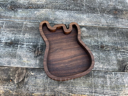 Guitar Catchall Tray, Ring Dish, Jewelry Tray, Earring Tray, Valet Tray, Trinket Tray, Guitar Pick Tray, EDC Tray,  Guitar Shape Tray