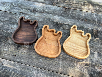 Guitar Catchall Tray, Ring Dish, Jewelry Tray, Earring Tray, Valet Tray, Trinket Tray, Guitar Pick Tray, EDC Tray,  Guitar Shape Tray