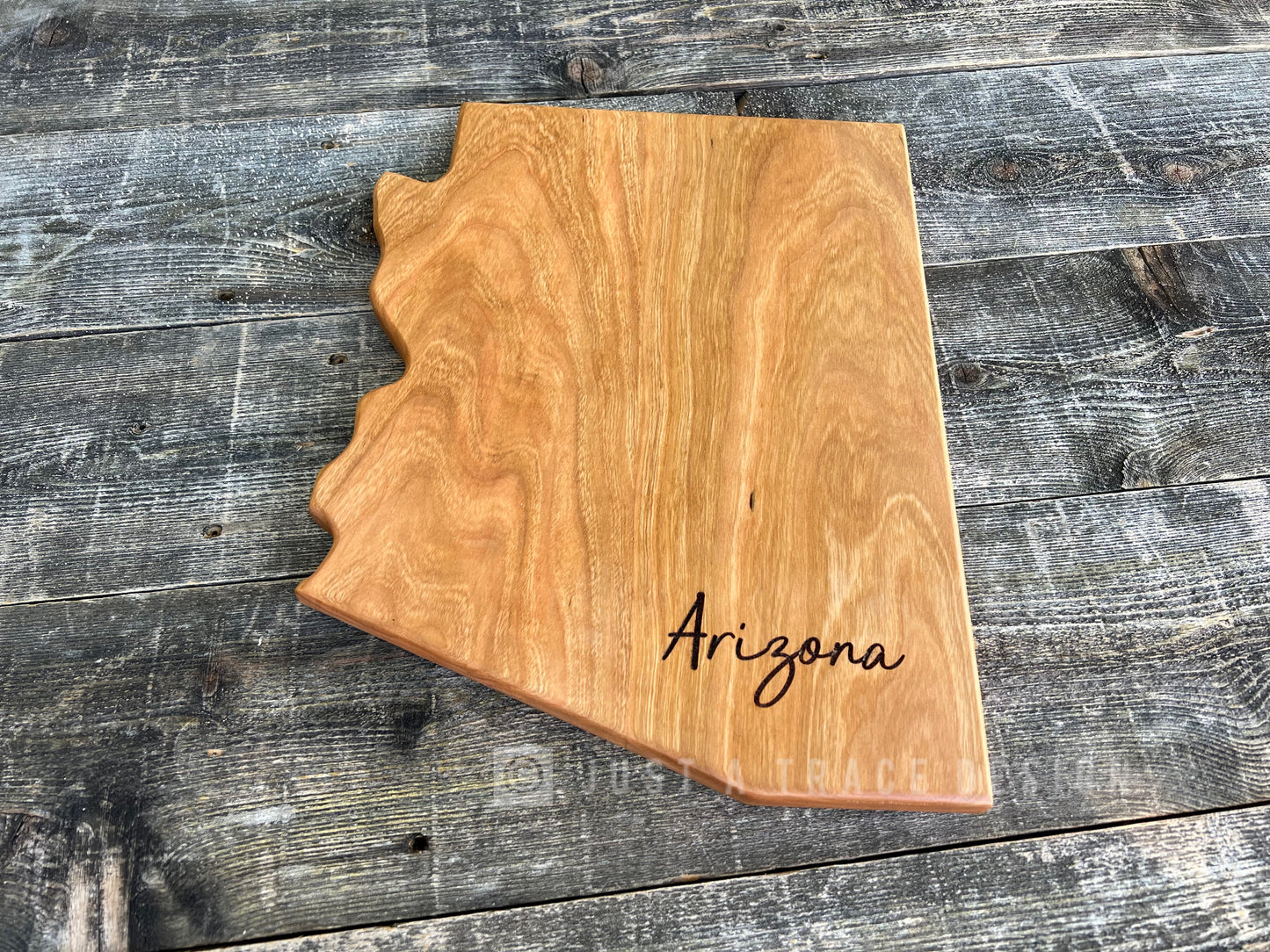 13 1/2 x 10 1/2" x 3/4" Arizona State Shaped Cutting Board, Charcuterie Board, Housewarming Gift, Wedding Gift, Walnut, Cherry or Ash Wood