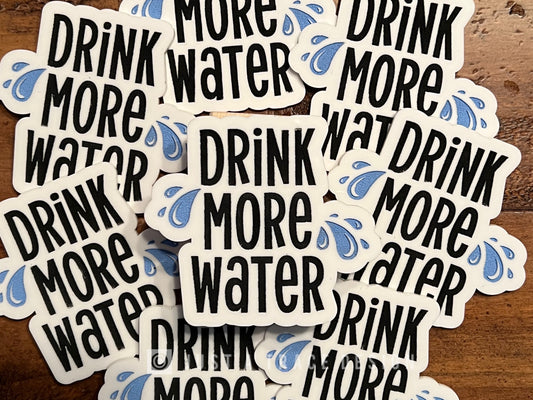 Drink More Water Acrylic Refrigerator Magnet