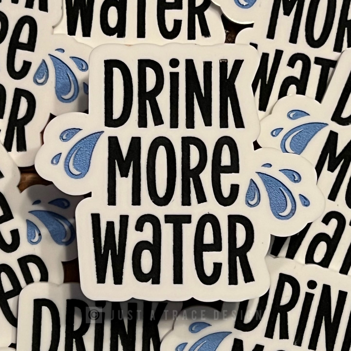 Drink More Water Acrylic Magnet, Hydrate, Inspirational Fridge Magnet, Refrigerator Magnet, Magnet Board, Office Decor, Stocking Stuffer