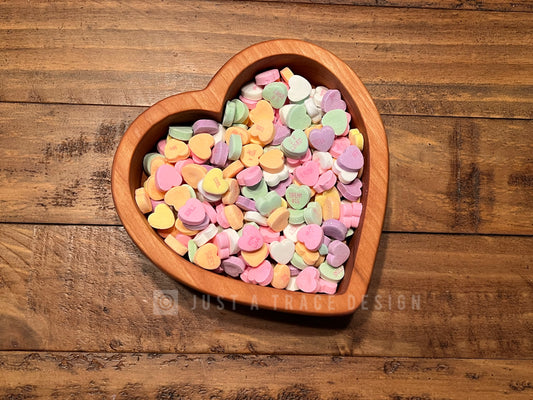 Wooden Heart Candy Dish