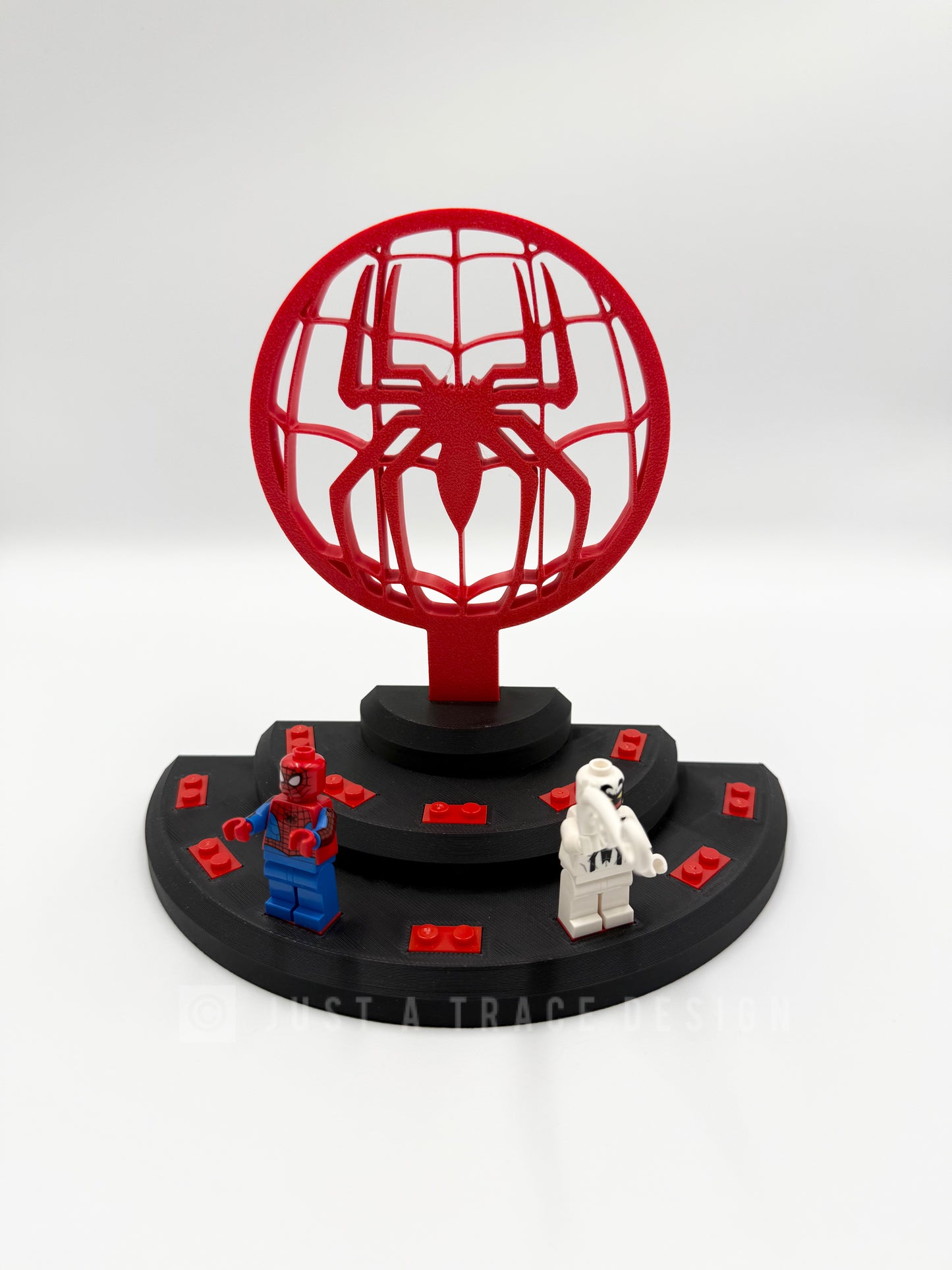 Spiderman Mini Figure Display Stand, 3D Printed PLA, Holds 11 Minifigures