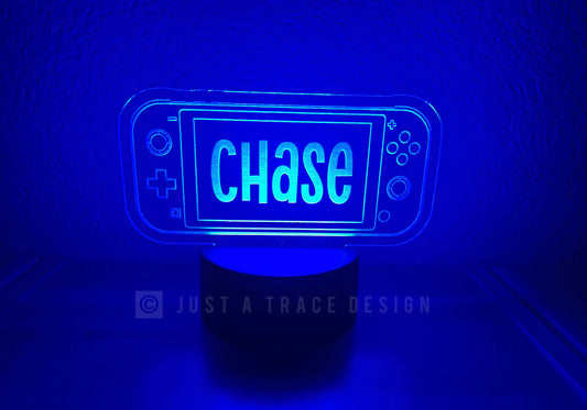 Switch Gamer Name Sign, Video Games, Controller, Switch, Personalized Night Light, Kids Night Light, Name Night Light, Acrylic Nightlight