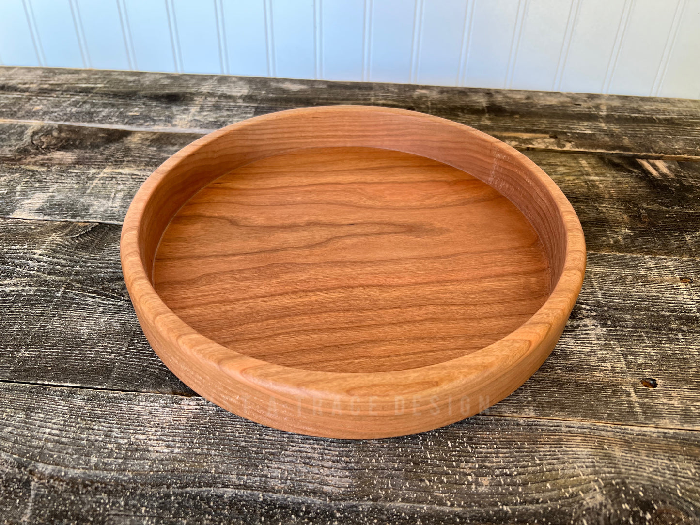 11" Wooden Snack Bowl, Chip Bowl, Popcorn Bowl, Nut Dish, Appetizer Dish, Wood Platter, Serving Tray, Wedding Gift, Handmade Gift