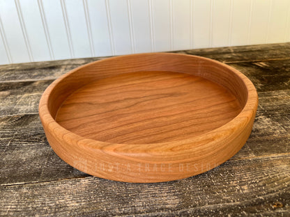 11" Wooden Snack Bowl, Chip Bowl, Popcorn Bowl, Nut Dish, Appetizer Dish, Wood Platter, Serving Tray, Wedding Gift, Handmade Gift