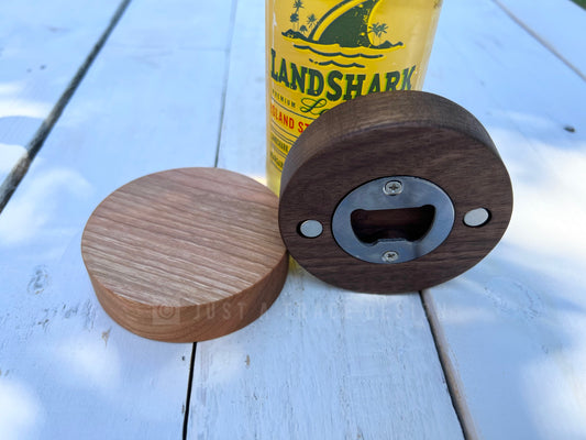 Hand Held Round Bottle Opener | Beer/Soda Opener | Magnetic | Bar | Groomsman Gift | Wedding Favor