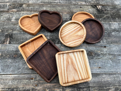 Heart Ring Dish, Catchall Tray, Ring Dish, Jewelry Tray, Earring Tray, Valet Tray, Trinket Tray, Everyday Carry Tray, EDC Tray